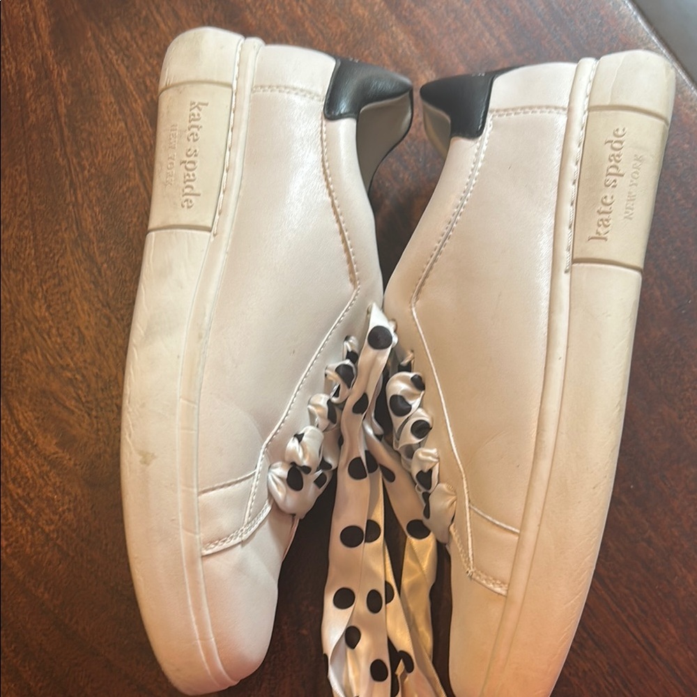 Kate Spade White Lift Sneakers - Picture 5 of 7